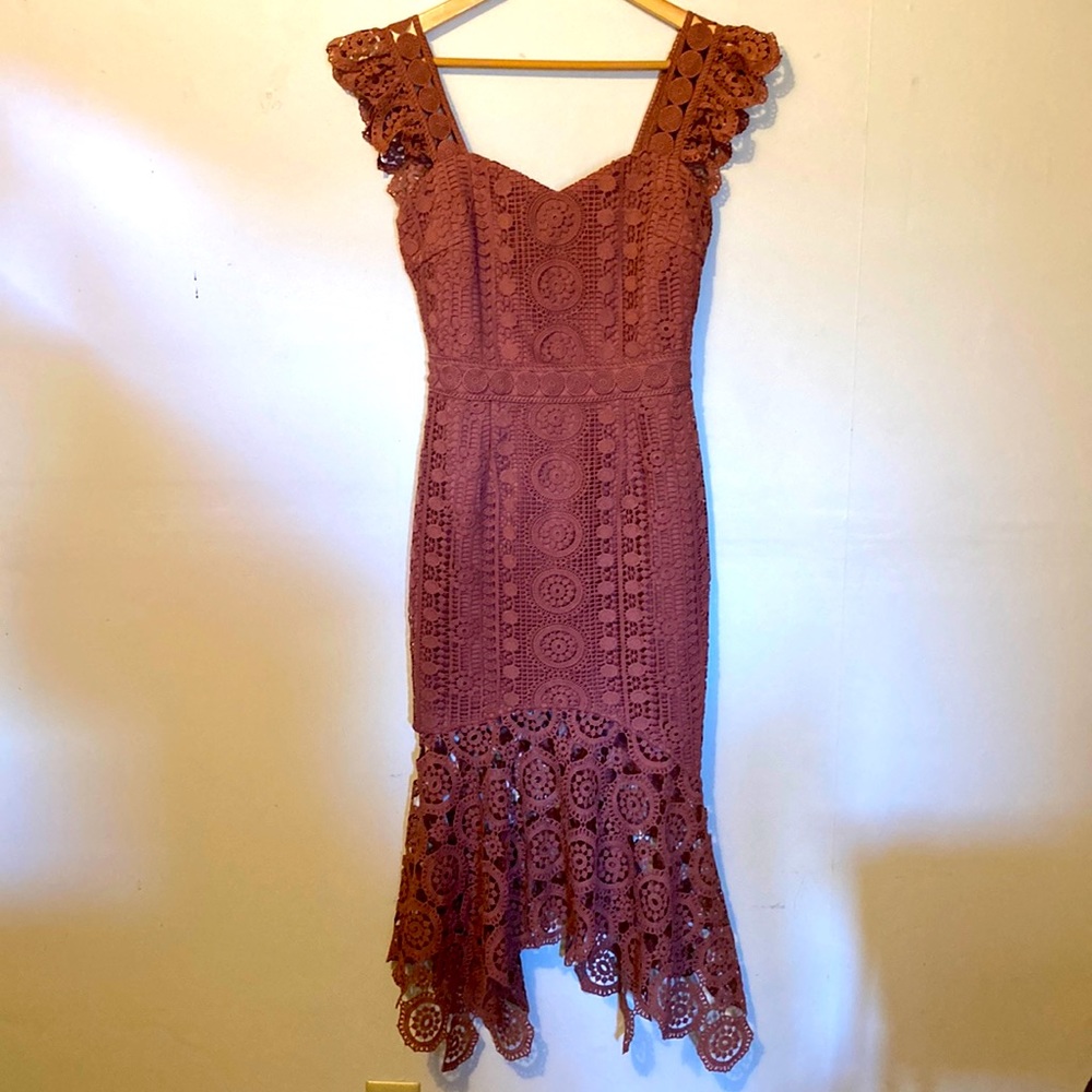 Twosisters Crochet Fitted Dress